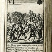 satirical playing card 1710-1725. (c) Trustees of the British Museum
