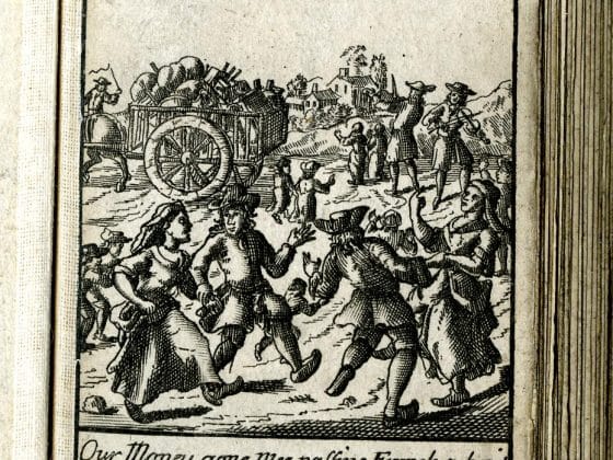 satirical playing card 1710-1725. (c) Trustees of the British Museum