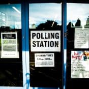 a polling station