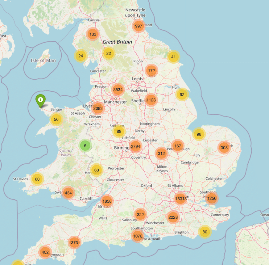 Interactive map of all foreign entities holding English/Welsh real estate (v2)