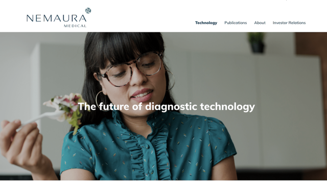 SO NEMAURAT nee ne

Technology Publications About Investor Relations
MEDICAL

we

v The future a diagnostic technology

ae