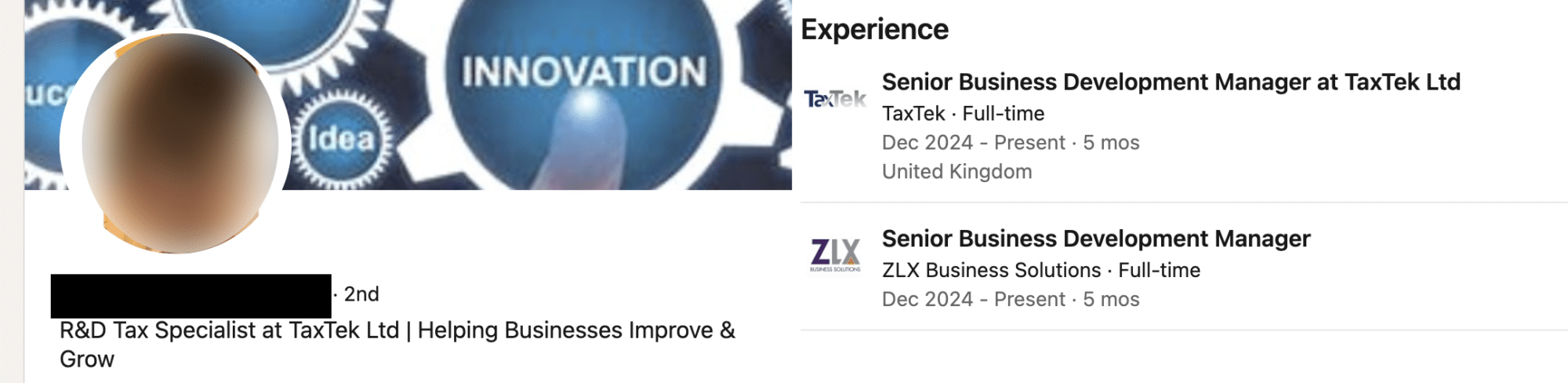 TaxTek R&D tax relief website – formerly ZLX"