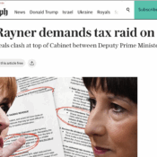 telegraph headline