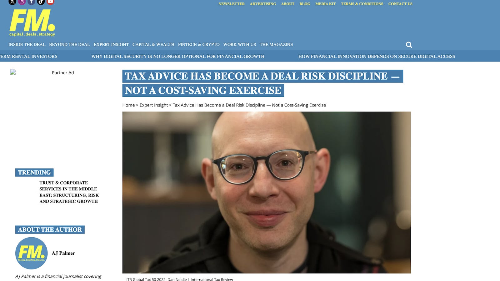 Finance Monthly fake interview