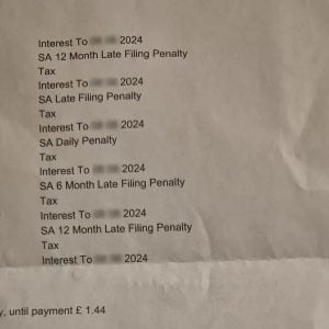 a bill from HMRC sent to Andrea for almost £9,594.79. Andrea never owed HMRC any tax.